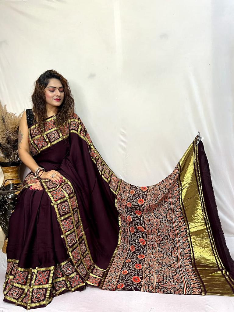 Ajrakh Sarees